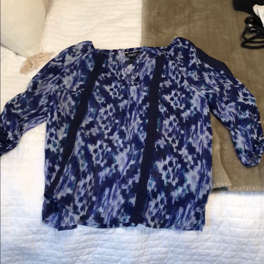 Blue express blouse